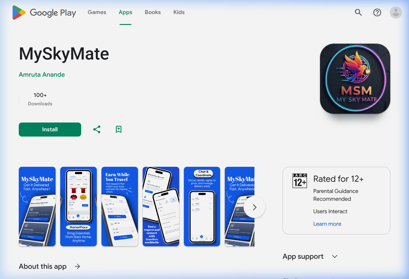 MySkyMate Android App